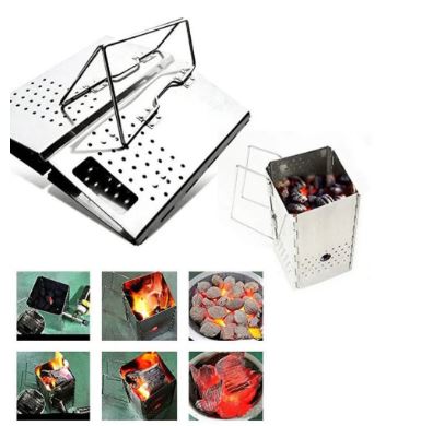 Folding Carbon Stove BBQ Grill Heating Stove Portable Charcoal Starter ...